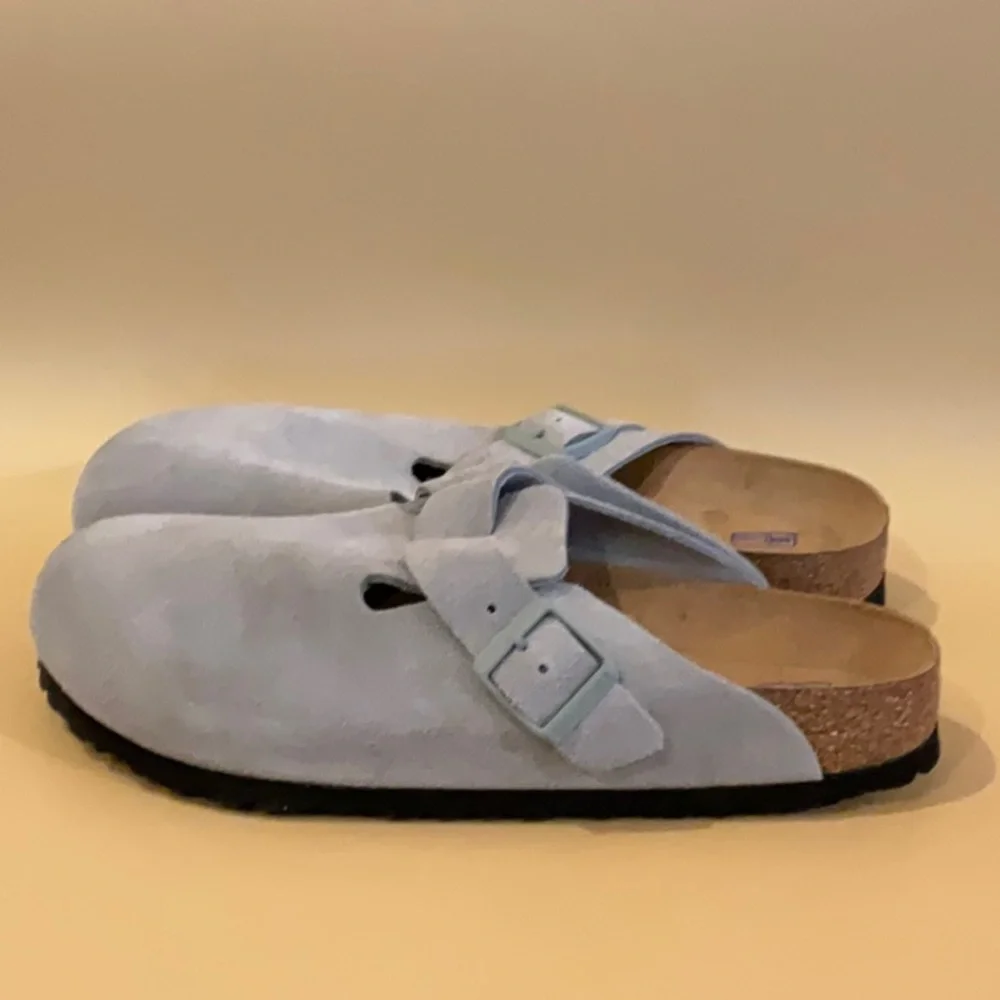 Birkenstock Boston Clogs in Pure Sage - Picture 5 of 10